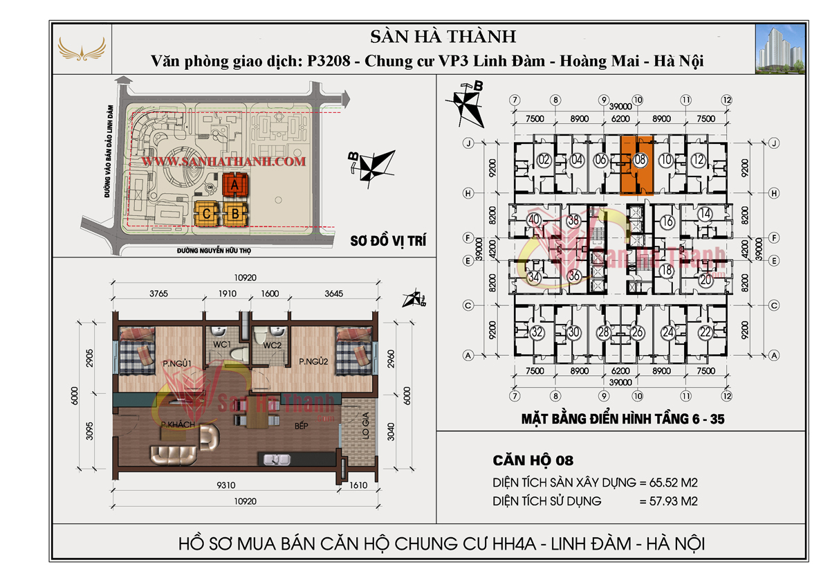 Mặt bằng căn hộ Chung cư HH4 Linh Đàm 4 Mat-bang-can-ho-Chung-cu-HH4-Linh-Dam-4
