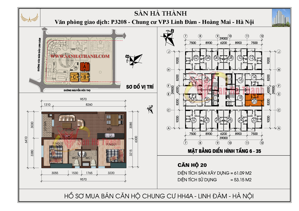 Mặt bằng căn hộ Chung cư HH4 Linh Đàm 10 Mat-bang-can-ho-Chung-cu-HH4-Linh-Dam-10