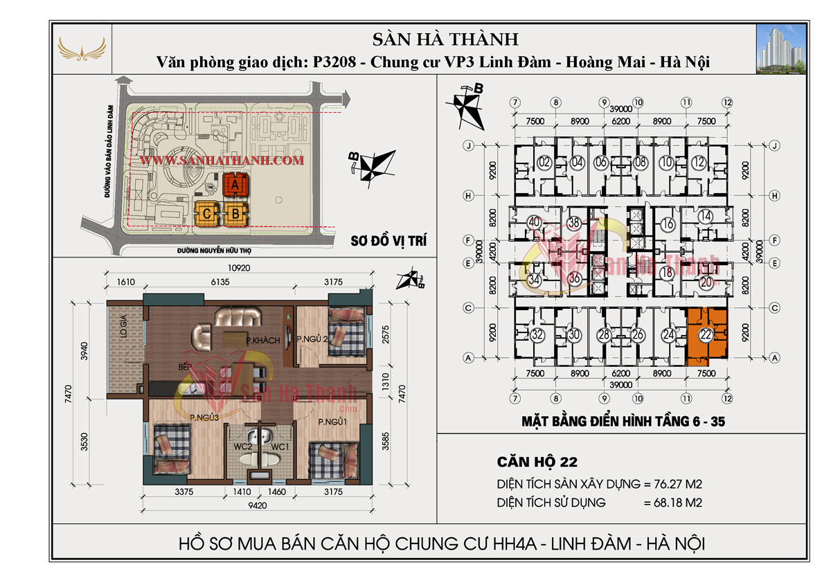Mặt bằng căn hộ Chung cư HH4 Linh Đàm 11 Mat-bang-can-ho-Chung-cu-HH4-Linh-Dam-11