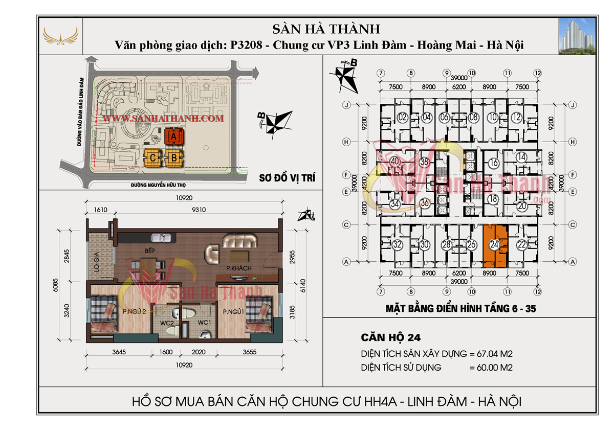 Mặt bằng căn hộ Chung cư HH4 Linh Đàm 12 Mat-bang-can-ho-Chung-cu-HH4-Linh-Dam-12